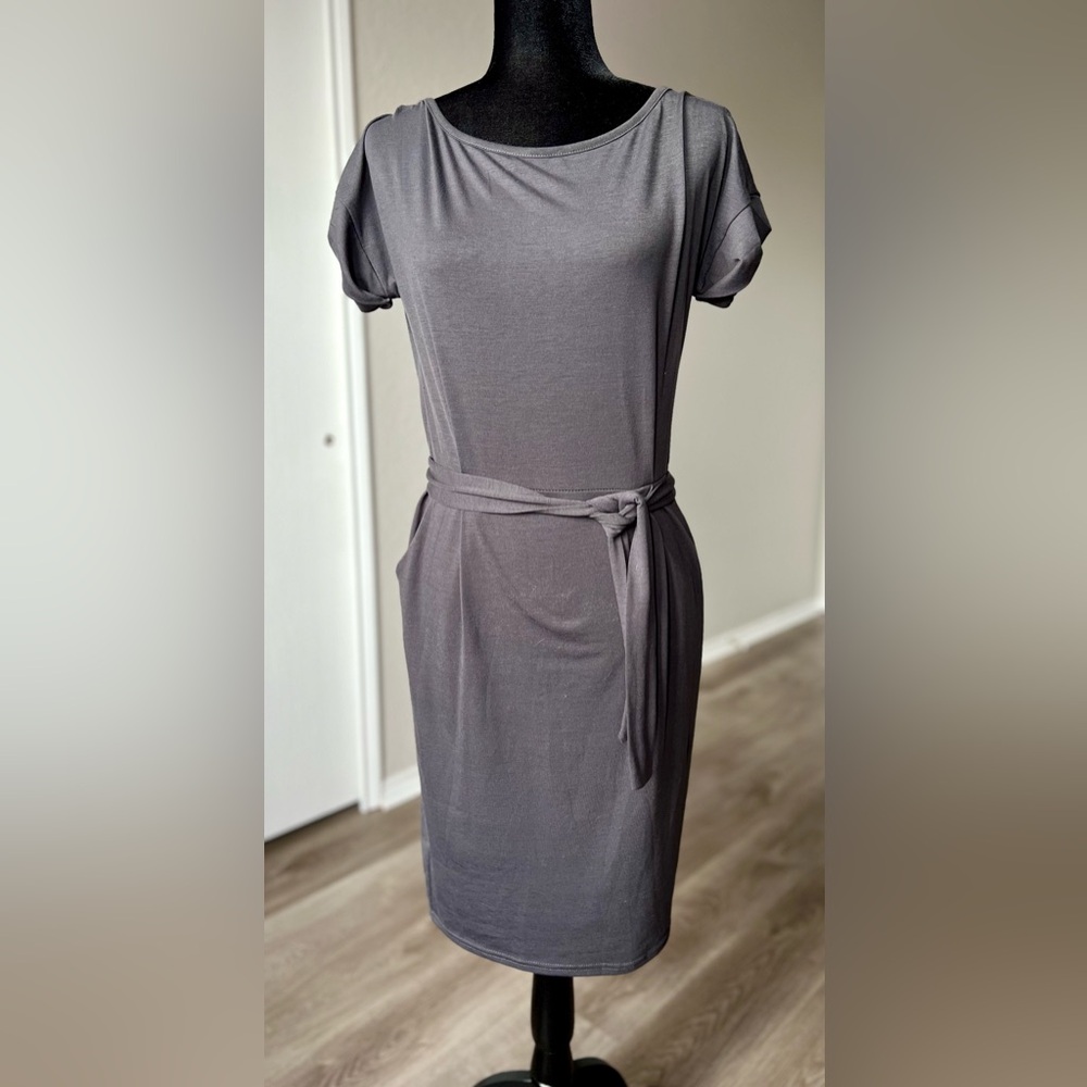 Elegant Gray Women's Dress